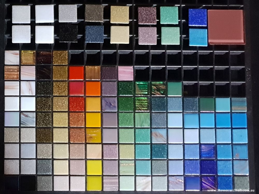 Mosaic tile colour chart, The Mosaic Mall, OzMosaics Mosaic tiles Australia, The Mosaic Mall, OzMosaics