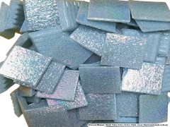 Green shimmery mosaic glass tile