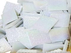 Green shimmery mosaic glass tile